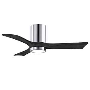 Irene 6-Speed DC 42" Ceiling Fan w/ Integrated Light Kit in Polished Chrome with Matte Black blades