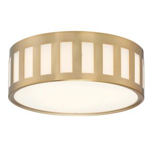 Crystorama Kendal 3 Light 14 Inch Ceiling Light in Vibrant Gold