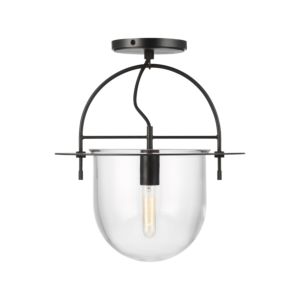 Visual Comfort Studio Nuance Ceiling Light in Aged Iron by Kelly Wearstler
