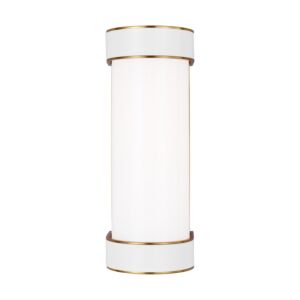Monroe 1-Light LED Bathroom Vanity Light in Burnished Brass
