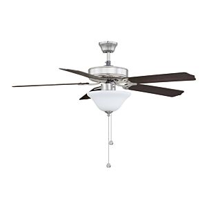 52" 2-Light Ceiling Fan in Brushed Nickel