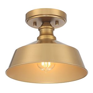 1-Light Ceiling Light in Natural Brass
