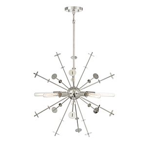 5-Light Pendant in Polished Nickel