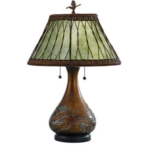Highland 2-Light Table Lamp in Brzd Bse