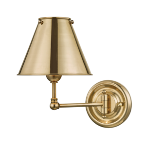  Classic No.1 by Mark D. Sikes Wall Lamp in Aged Brass