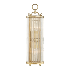  Glass No.1 by Mark D. Sikes Wall Sconce in Aged Brass