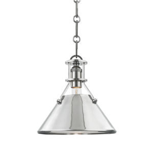  Metal No.2 by Mark D. Sikes Mini Pendant in Polished Nickel