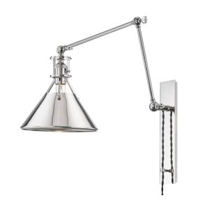  Metal No.2 by Mark D. Sikes Swing Arm Wall Lamp in Polished Nickel