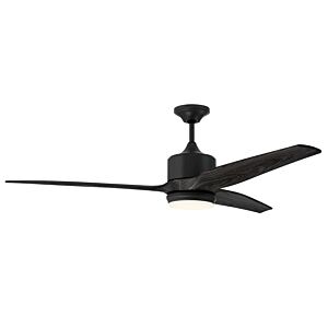 Mobi Indoor or Outdoor 1-Light 60" Ceiling Fan in Aged Galvanized