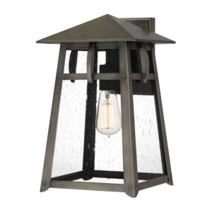 Merle 1-Light Outdoor Wall Mount in Burnished Bronze