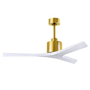 Mollywood 6-Speed DC 52 Ceiling Fan in Brushed Brass with Matte White blades