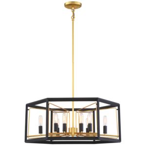  Sable Point Pendant Light in Sand Black with Honey Gold Accents