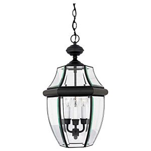 Newbury 3-Light Outdoor Hanging Lantern in Mystic Black