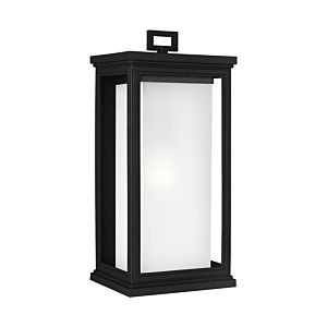 Feiss Roscoe 18.25 Inch Outdoor Wall Lantern in Textured Black
