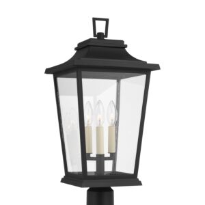 Warren 3-Light Post Lantern in Textured Black