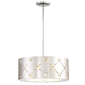 George Kovacs Crowned 16 Inch Pendant Light in Chrome