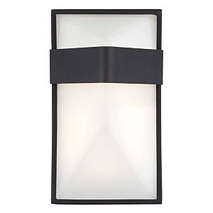 George Kovacs Wedge 9 Inch Outdoor Wall Light in Black
