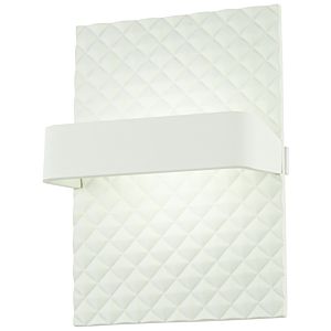  Quilted Wall Sconce in Matte White
