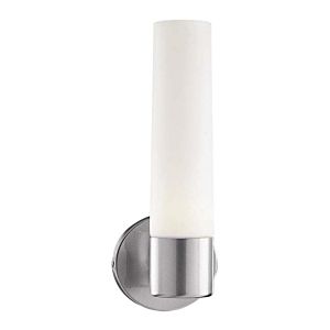George Kovacs Saber 13 Inch Wall Sconce in Brushed Stainless Steel
