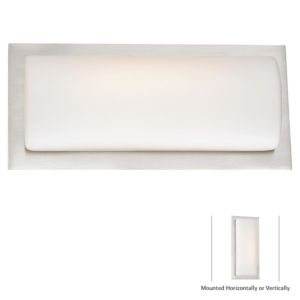 George Kovacs 12 Inch Wall Sconce in Brushed Stainless Steel