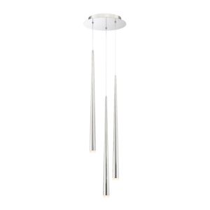 Modern Forms Cascade 3 Light 12 Inch in Polished Nickel