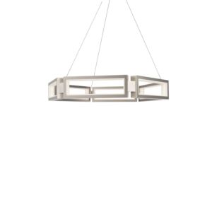 Mies 6-Light LED Chandelier in Brushed Nickel