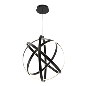  Kinetic Contemporary Chandelier in Black