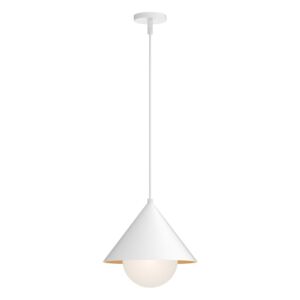 Remy 1-Light Pendant in White
