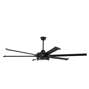 Pro st 1-Light 78" Ceiling Fan in Flat Black