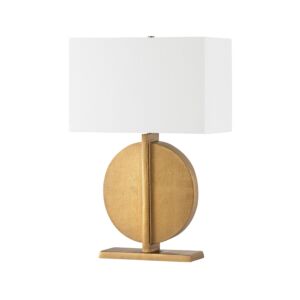 Colma 1-Light Table Lamp in Patina Brass