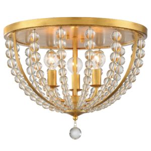  Roxy Glass Beaded Ceiling Light in Antique Gold