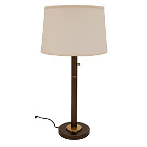 House of Troy Rupert 3 Light 31 Inch Table Lamp in Chestnut Bronze with Weathered Brass Accents