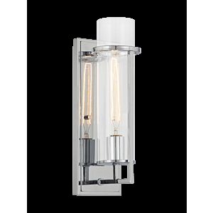 Matteo Tubulaire 1 Light Wall Sconce In Chrome