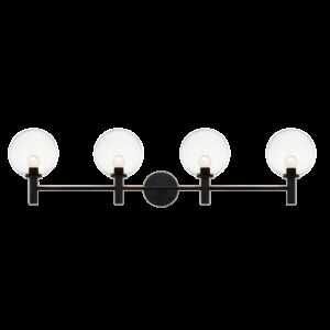 Matteo Cosmo 4 Light Wall Sconce In Black