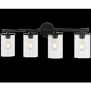 Matteo Liberty 4 Light Wall Sconce In Black