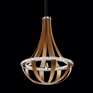 Crystal Empire LED 16-Light LED Pendant in Chinook