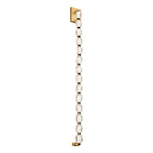 Seduction 1-Light LED Wall Sconce in Aged Brass
