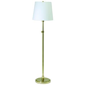 Townhouse 1-Light Floor Lamp in Raw Brass