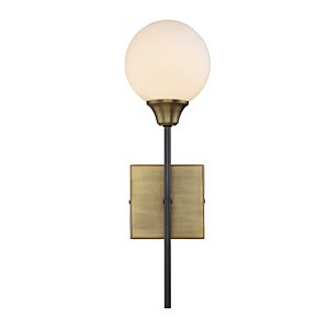 Trade Winds Lighting 1 Light Wall Sconce In English Bronze And Warm Brass