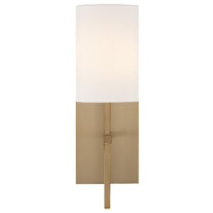 Crystorama Veronica 17 Inch Wall Sconce in Aged Brass
