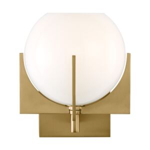 Abbott 1-Light Wall Sconce in Burnished Brass