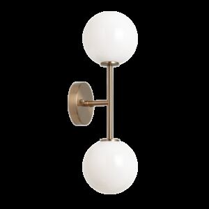 Matteo Novo 2-Light Wall Sconce In Aged Gold Brass