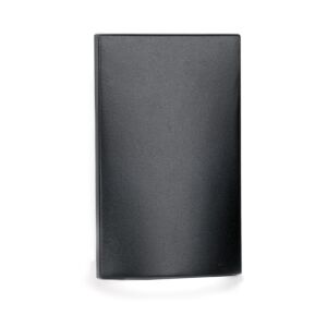 LEDme 1-Light LED Step and Wall Light in Black with Aluminum