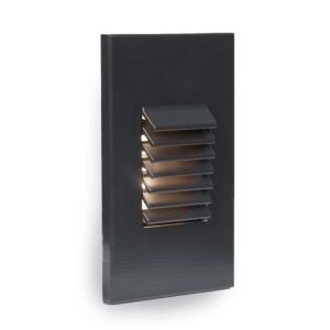 LEDme 1-Light LED Step and Wall Light in Black with Aluminum