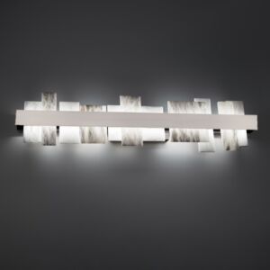 Acropolis 1-Light LED Bathroom Vanity Light in Brushed Nickel