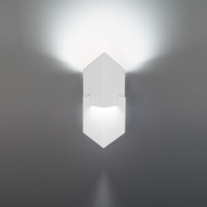 Cupid 1-Light LED Outdoor Wall Sconce in White