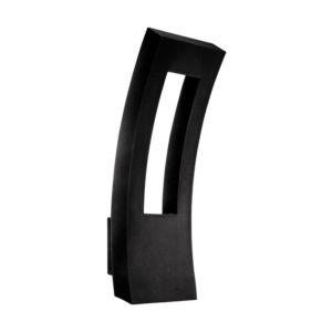 Modern Forms Dawn 2 Light 23 Inch Outdoor Wall Light in Black