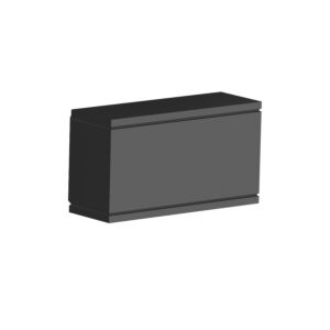 Rubix 1-Light LED Wall Light in Black