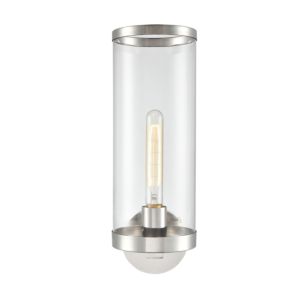 Alora Revolve Wall Sconce in Polished Nickel And Clear Glass