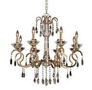 Allegri Valencia Crystal Chandelier in Brushed Champagne Gold